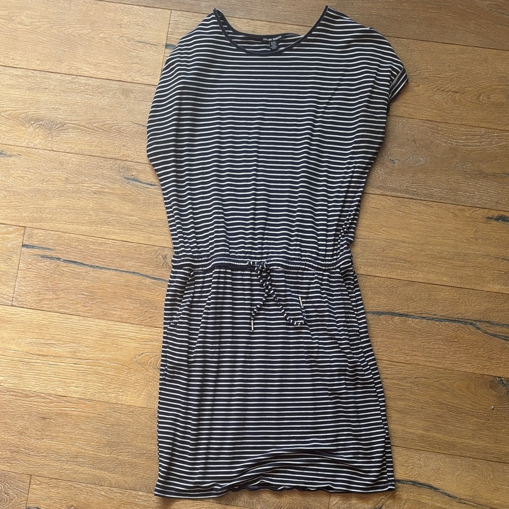 Striped Blue and White Casual Dress